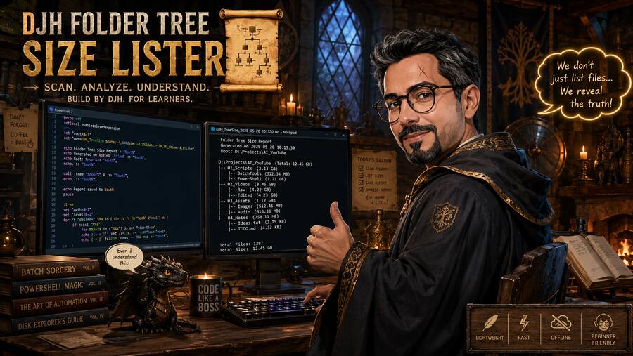 DJH Folder Tree Size Lister poster