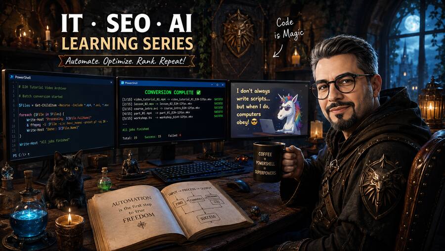 اسکریپت فشرده‌سازی خودکار ویدیو با PowerShell و FFmpeg
