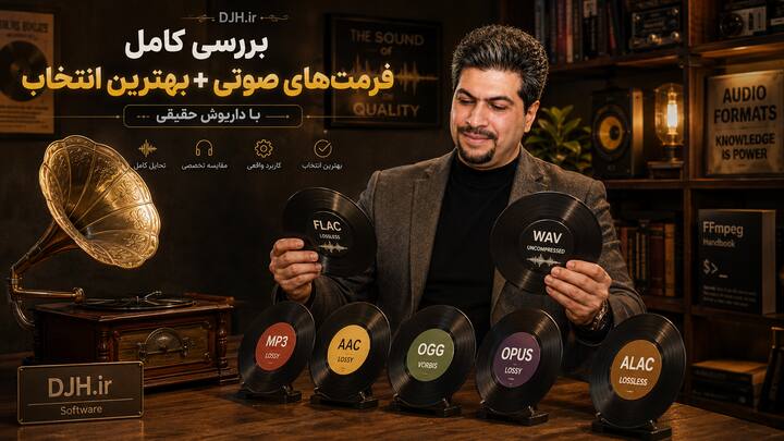 بررسی فرمت های صوتی؛ معرفی کامل انواع Audio Format و بهترین انتخاب | داریوش حقیقی